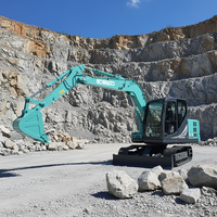 Excavatrice hydraulique compacte ultime SK70-11 de 6,92 tonnes, moteur Yanmar, oscillation de queue zéro, pompe hydraulique, économie de carburant de 15 %