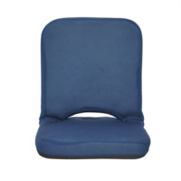 Siège de sol d'intérieur pliable de loisirs populaires coussin confortable sans jambes chaise de stade de plancher pliante de plage portable avec dossier