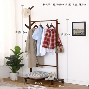 Muebles para el hogar Ropa Árbol Moderno Independiente <span class=keywords><strong>Perchero</strong></span> para ropa para dormitorio con barra colgante Almacenamiento inferior y 6 ganchos - Product Image 3