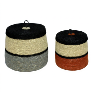 Natural Material Seagrass Hand Woven <b>Plant</b> Pot <b>Basket</b> Eco-Friendly Storage Bowl <b>for</b> Indoor Use - Product Image 1