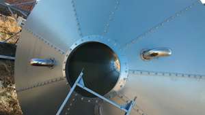 ไซโลป้อนอาหารหมูแบบใหม่พร้อมระบบให้อาหารอัตโนมัติ Q235โครงสร้างเหล็ก - Product Image 4