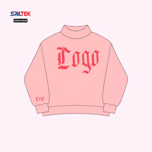 Felpe con cappuccio personalizzate da <span class=keywords><strong>donna</strong></span>, pullover in pile con spalle scese, tinta unita, vestibilità ampia, maglione oversize da <span class=keywords><strong>donna</strong></span>, felpa con collo alto da <span class=keywords><strong>donna</strong></span> - Product Image 2