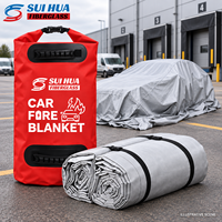 Couverture anti-feu en silicone haute résistance pour la suppression des incendies dans les véhicules