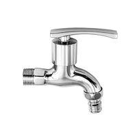 Robinet NES-CA9293 en acier inoxydable à ouverture rapide pour machine à laver, avec bec allongé pour piscine et serpillière, fourni directement par l'usine