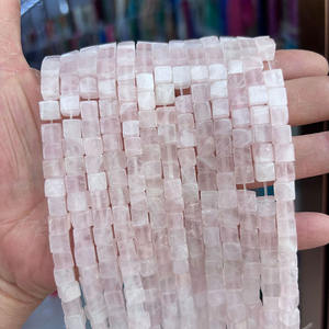 ลูกปัดพลอยธรรมชาติทรงลูกบาศก์ เจียระไนด้วยมือ สำหรับทำเครื่องประดับ DIY ขนาด <span class=keywords><strong>2</strong></span> <span class=keywords><strong>3</strong></span> 4 6 8 มม. ความยาว 38 ซม. - Product Image 4