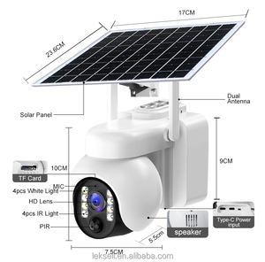 Cámara de Seguridad IP Solar Inalámbrica 3MP V380PRO, PIR, 360°, PTZ, Exterior, 4G, WiFi, Sistema de CCTV, Cámara de Red - Product Image 2