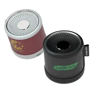 Altoparlante Bluetooth in similpelle BARREL, gadget personalizzati - Product Image 1