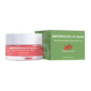 Masque pour les lèvres de nuit à la pastèque 20g OEM Étiquette privée Hydrater Gonfler Lisser Dormir - Product Image 1