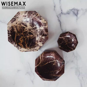 WISEMAX FURNITURE commercio all'ingrosso di lusso soggiorno decorazione marmo cubo angolo rotondo arredamento per la casa accessori per la decorazione - Product Image 3