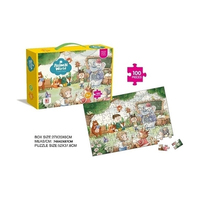 Rompecabezas de Animales de 100 Piezas, Juguete Educativo de Papel con Impresión a Todo Color, Caja de Regalo, Juego Decorativo para Niños, Juego de Mesa de 100 Piezas