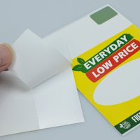 Étiquettes adhésives personnalisées imprimées en stack, papier thermique direct, pour affichage des prix en supermarché et présentation des produits en promotion