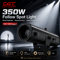 Projecteur de suivi 350W à commande manuelle, 3200K / 3400K / 3500K en option, refroidissement par ventilateur IP20 pour mariages