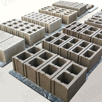 Machine solide de couche d'oeufs de brique de bloc creux en béton mobile QMR2-45 monophasé