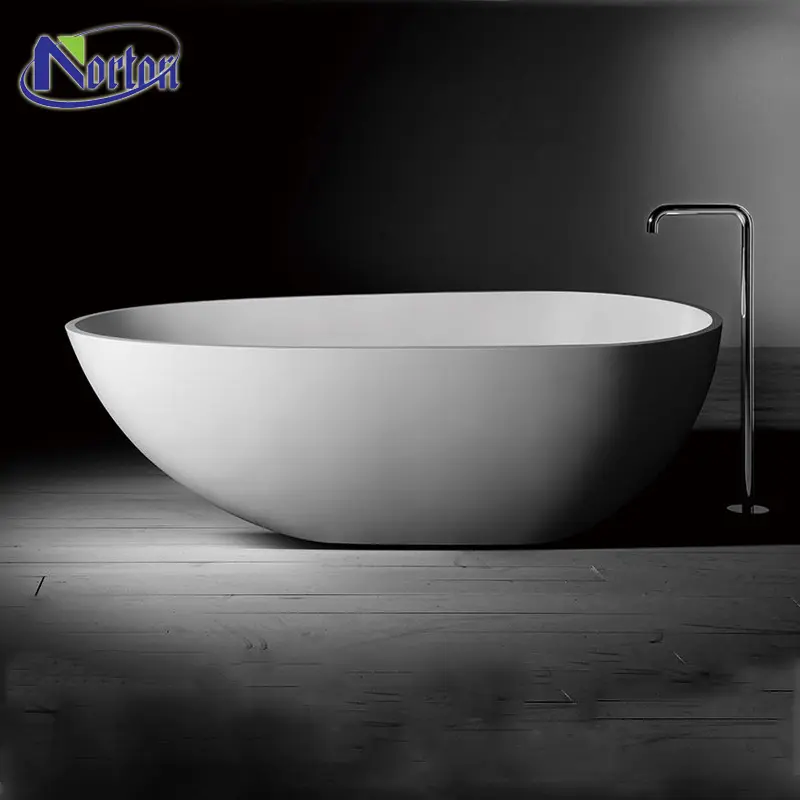 Factory Supplies Unique Design Bathroom Use Free Standing Marble Bathtubs Conch-shaped Stone Modern Hotel TT Freestanding Norton