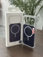 Étui de téléphone portable transparent magnétique anti-jaunissement de luxe pour iPhone 17 16 15 14 13 12 11 Pro Max
