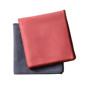 Serviette double face en polaire corail et microfibre chamois, super absorbante, séchage rapide, sans traces, pour nettoyer les services à thé - Product Image 3