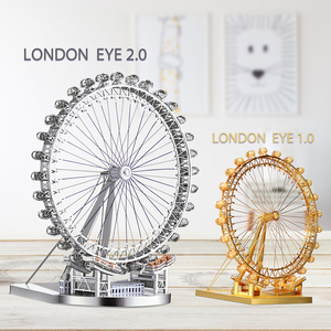 Piececool London Eye Puzzle 3D en métal DIY Modèle de grande roue Kit de construction de monument Cadeau moderne pour adultes et enfants - Product Image 3