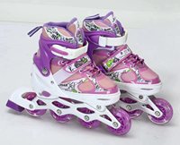 Prix d'usine, vente en gros de patins à roulettes LED pour enfants, tailles S/M/L, couleurs assorties, rose, bleu, rouge, noir, avec roues lumineuses