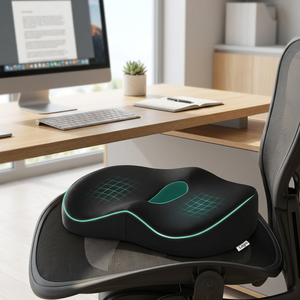 Z Breathable Ergonomic <b>Seat</b> <b>Cushion</b> W Shaped Support Pillow Hollow Center <b>Cushion</b> for Driving Office Home Wheelchair - Product Image 5