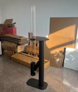 חיצונית מחנאות אש בור אח עץ גלולה תנור תנור פטיו תנור חימום רקטות עם לפיד ערכת זכוכית צינור אש - Product Image 3