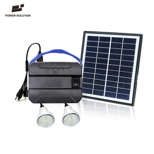Sistema de iluminación Solar fuera de la red Estación de Banco de energía con puertos USB DC Panel de bombillas LED - Product Image 3