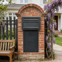 Boîte de livraison de colis à fixer sur clôture, étanche, antivol, boîte aux lettres verticale, boîte de dépôt de colis pour jardin, cour extérieure