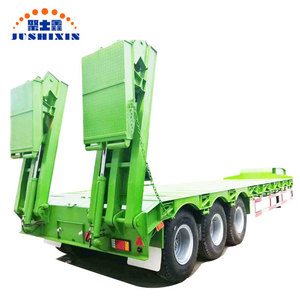 Rimorchio Semirimorchio Ribassato a 3 Assi in Acciaio per Trasporto Pesante con Rampa Idraulica - Prodotto in Cina - Product Image 4