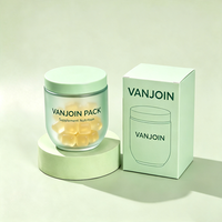 Pot en verre dépoli à large ouverture 250 ml, lot de 60 pièces, vente en gros pour l'emballage de poudres protéinées et de compléments nutritionnels