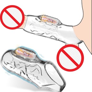 Condón Masculino para Agrandamiento del Pene, Engrosamiento, Retención de Esperma, Corrección del Prepucio, con Cristales y Diseño de Dientes de Lobo - Product Image 1
