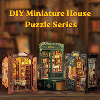 Kit de Bricolage Maison Miniature 3D en Bois - Cadeau Idéal - Puzzle DIY - Jouet en Bois à Assembler