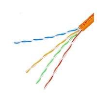 Cable UTP Cat 6 de 0,52mm/0,57mm de grosor con conductor de cobre de caja de 500 MHz y 305m para comunicación