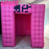 Accessoires de photomaton gonflables personnalisés à prix super bas et photomaton rose pour les événements de mariage
