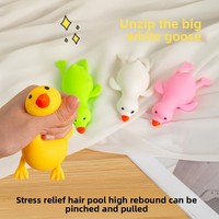 Anatra di Gomma Gialla Estensibile a Lenta Risalita, Giocattolo Sensoriale Antistress per Decompressione, Regalo per Ragazzi e Ragazze 14+