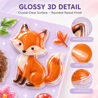 Ensemble d'autocollants 3D pour albums photo, ordinateurs portables, coques de téléphone, projets de bricolage, journaux, cadeau et récompense parfaits pour les enfants