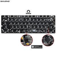 Skyloong Keyboard QMK, papan ketik mekanik 60% GK61 Pro dapat ditukar 60 persen, 60% Gaming berkabel
