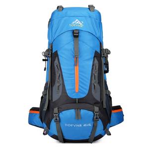 Personalizzato 50L nero leggero zaino da viaggio impermeabile in Nylon in poliestere foderato per l'arrampicata Trekking nei campi di <span class=keywords><strong>montagna</strong></span> - Product Image 2