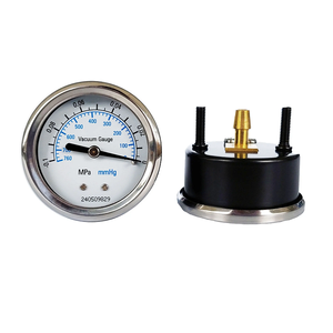 공장에서 공급하는 고정밀 760mmHg 유압 시스템 압력계 산업용 철제 진공 압력계 - Product Image 2