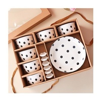 Vente en gros de coffret cadeau vaisselle en céramique avec bols en céramique au design moderne pour cérémonies d'ouverture, événements cadeaux ou remises en argent