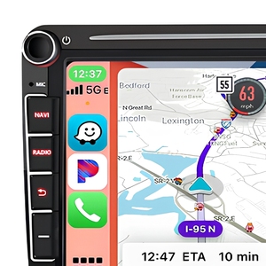 Autoradio Wireless CarPlay da 8 Pollici per VW <span class=keywords><strong>con</strong></span> Android <span class=keywords><strong>Auto</strong></span>, Navigazione GPS, <span class=keywords><strong>Bluetooth</strong></span> e Touchscreen Integrato - Product Image 3