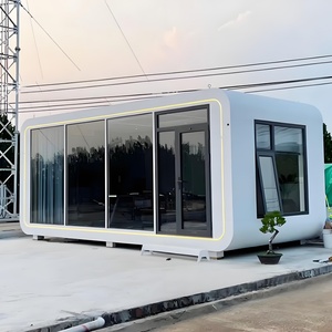 Cabines modulaires préfabriquées de luxe de 20 pieds, type capsule, conteneur, maison, pod de couchage, <span class=keywords><strong>villa</strong></span> - Product Image 6