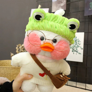 Peluche de Pato <span class=keywords><strong>Kawaii</strong></span> LaLafanfan de 12 Pulgadas, Desmontable, Relleno de Algodón PP, Muñeco de Peluche, Regalo de Navidad para Niños - Product Image 6