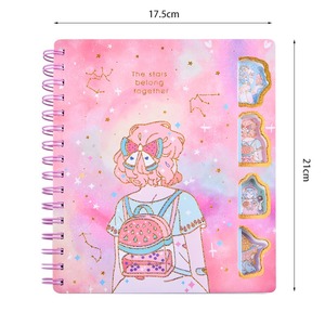 Carnet à spirale creux à pages inversées A5/A6/B5 pour étudiant, ligné horizontalement, 120 <span class=keywords><strong>feuilles</strong></span> - Product Image 6