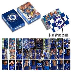 Colección de Estrellas del Fútbol <span class=keywords><strong>Chelsea</strong></span>, 30 Tarjetas de Papel de Doble Cara de 8x12 cm, Tarjetas Conmemorativas de Jugadores - Product Image 3