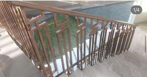Balaustres de Acero Inoxidable al por Mayor, Acabado en Oro y Oro Rosa, Pasamanos Modernos para Escaleras, Balaustres Decorativos de Lujo y Duraderos - Product Image 2
