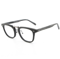 Lunettes de vue tendance 2027 en bois, monture en acétate, marques italiennes d'optique