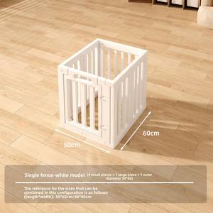 Pequeña valla de Interior para mascotas para Teddy Bichon, jaula de plástico a prueba de Escape para perros con cierre de botón, barandilla elevada, casa para perros - Product Image 6