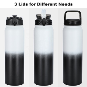 Gourde isotherme personnalisée à double paroi en acier inoxydable 304, isolation thermique 12-24h, écologique, pour entreprise - Product Image 2