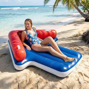 Flotador de piscina para adultos de malla, de fábrica BSCI FCCA SCAN Vietnam, para broncearse, juguetes acuáticos de verano para lago y piscina. - Product Image 1