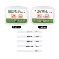 Patch de Correction des Ongles Incarnés en Alliage de Nitinol TPE, Bande Redresseuse pour Ongles de Pied, Plusieurs Tailles, Autocollant de Soin des Ongles à Domicile pour Usage Quotidien
