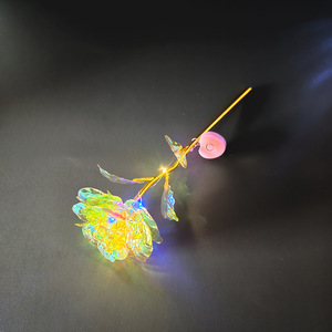 Rose in Foglia d'Oro a Prezzo Ragionevole con Luce LED per Natale e <span class=keywords><strong>San</strong></span> Valentino - Product Image 5